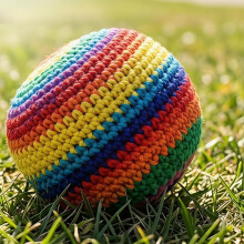 Knitted Footbag Sacks Gentle Touch Juggling Balls For Preschool Learning Tool 6pcs