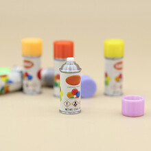 Tiny Doll House Furniture Set with Sprays Paint Feature 6Pcs for 1orange red Pack of six