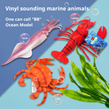 Life Like Marine Animal Toy with Realistic Sound Soft Simulation Marine Figure lobster