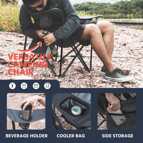 OUTSIDER Oversized Folding Camping Chair 160kg Heavy Duty 2