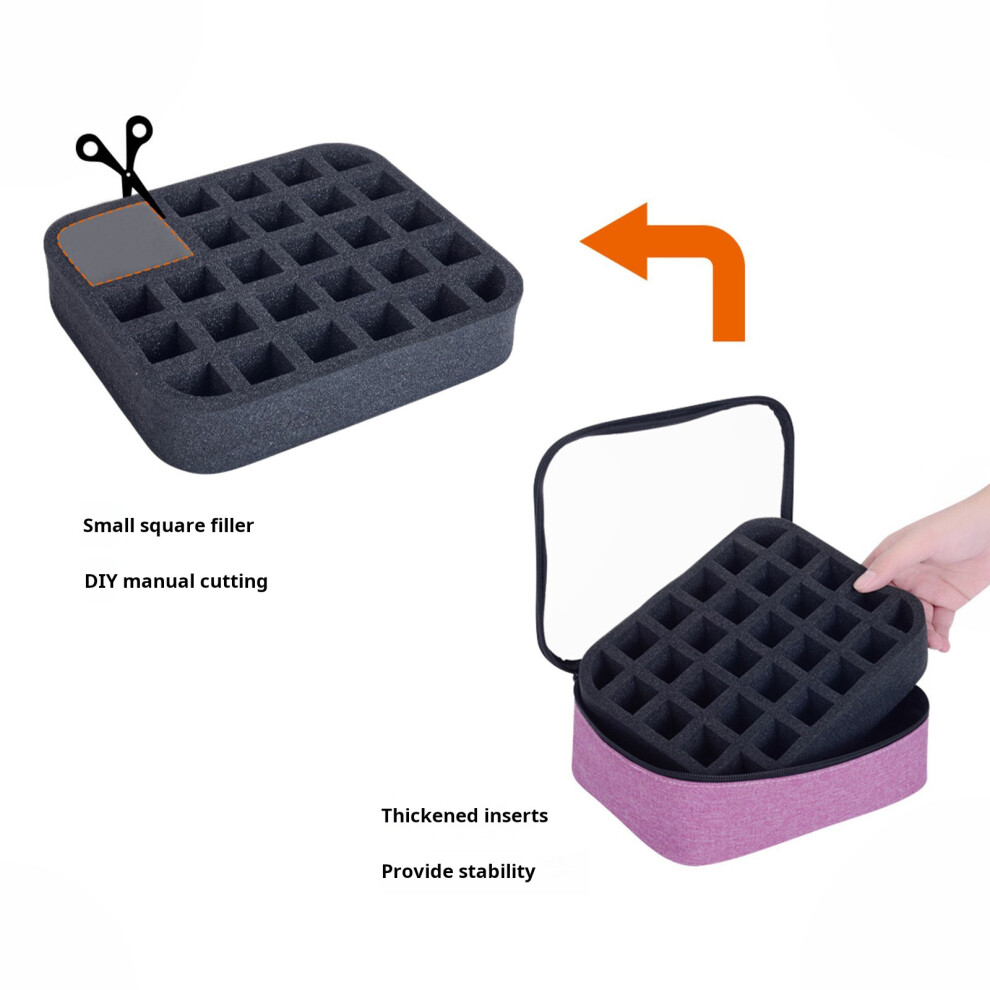 Nails Polish Carrying Case Nails Polish Bag Organizer Portable Makeup Bags Gift Pink