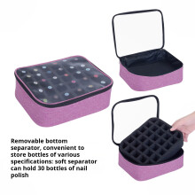 Nails Polish Bag Organizer Nails Polish Carrying Case Cosmetic Cases Makeup Bags Blue