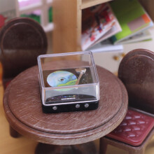 Miniature Alloy Record Player For Dollhouses Scene 1:12 Scale Realistic Props