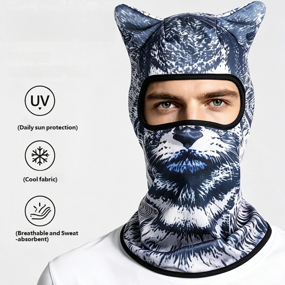 Sport Balaclava Snoods Bandanas Windproof Neck Gaiters Scarf Headwear Face Dog Model Blue 7696002109525
