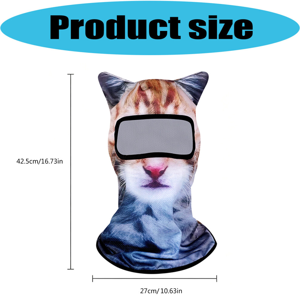 Breathable Headwear Tube Scarf Headband Bandanas Face Cover For Tiger. Model White 7696002109419