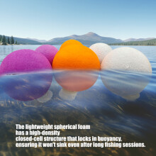 Pack of 3 Piece Friendly EVA Foam Buoyants Fishing Floaters Set For Lake River Purple