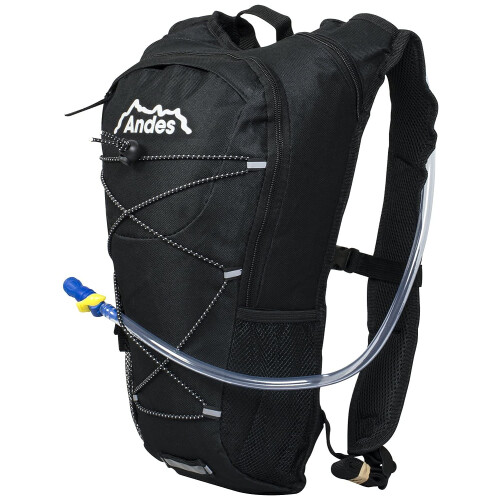 Andes 2 Litre Black Hydration Pack/Backpack Running/Cycling with 1