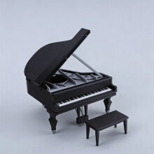 Realistic Instrument Plastic Dollhouses Grand Piano Dollhouses Small Furniture