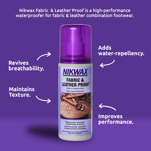 Nikwax Fabric and Leather Proof Spray-On, Waterproofer for 2