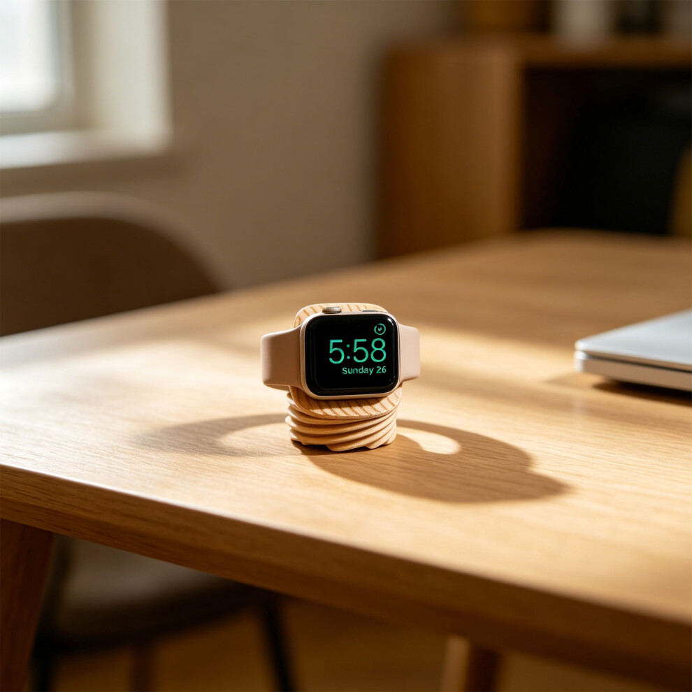 Modern 3D Printed Charging Stand For Watch With Antislip Base Multiple Color 2 7754004568433