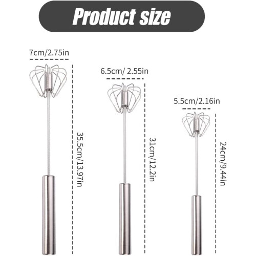 (3Pcs, -) Tel semi-automat inox 1