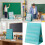 Space Saving Freestanding Chart With 10 Transparent PVC Display Sleeves 2