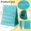 Space Saving Freestanding Chart With 10 Transparent PVC Display Sleeves 3