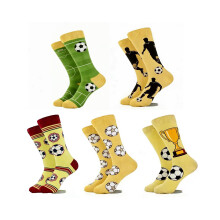 5 Pair Comfortable Soccer Socks Elastic Support in Tube Socks for Active Men 2