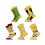 5 Pair Comfortable Soccer Socks Elastic Support in Tube Socks for Active Men 2 1