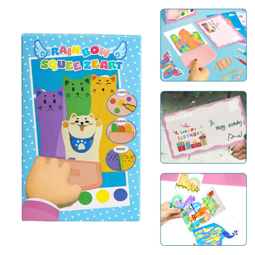 Colorful Scratch Drawing Pad Rainbow Colored Scratch Painting Paper Rainbow scratchoff 2