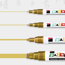 3Pcs Professional Stone Paint Marker Pen For Gravestone Tombstone Lettering Gold 8mm