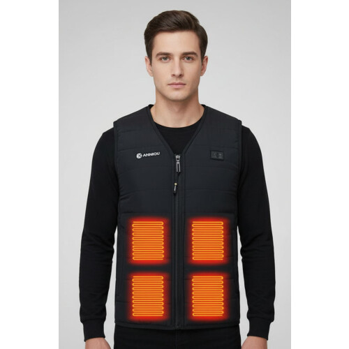 Mens V-Neck Heated Gilet