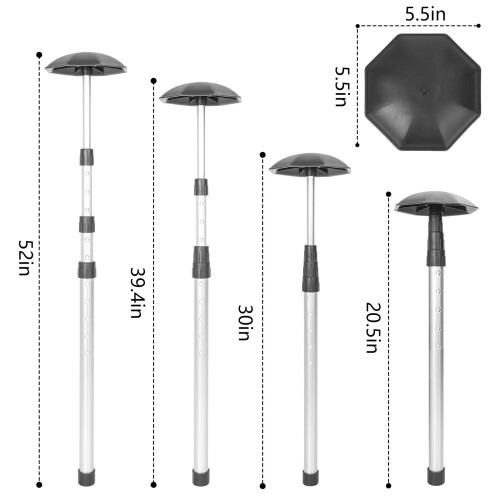 Adjustable Golf Travel Bag Support Rod - Telescopic Golf Club Stiff 2