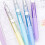 0.5MM Fine Point Retractable Gel Pen with Comfortable Grip for Note Taking Purplepolemodel 5