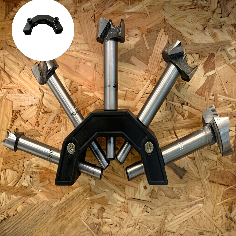 Plastic Drill Bit Stand For 15Mm To 35Mm Size Workshop Storage Wall Mount Rack White 7754004582750