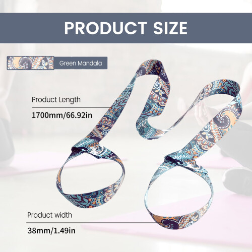 Yoga Mat Carrying Strap – Adjustable Shoulder Strap for Yoga Mat, 2