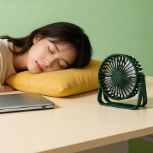 USB Small Fan Home Office Student Dormitory Desktop Fan Quiet Quiet Electric White