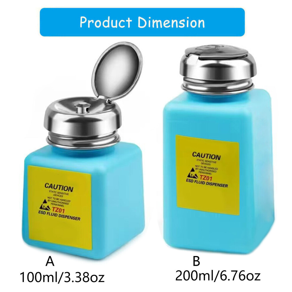 100/200Ml Empty Plastic Liquid Bottle Esd Fluid Dispenser For Phone Repair Pcb 200Ml 7754004587274