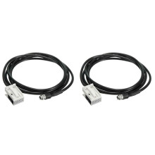 2X Car 3.5mm 12Pin Female Audio Music Aux Cable Input Adapter for W169 W203 W209 W221 W164 R230