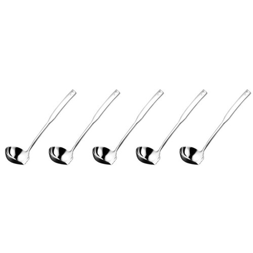 5X Concha de Sopa de Cozinha 304 Colheres de Aço Inoxidável Perfuradas Luminous Ladell com Conchas de Molho para Servir, 11,8 Polegadas