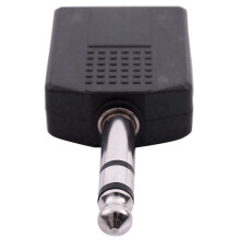 4X Mono 6,35 mm Mannelijke Stekker Naar Dubbele 6,35 mm Vrouwelijke Splitteradapterconnector