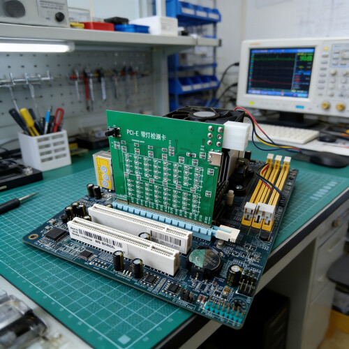 LED Light PCIE 16X Slot Tester For Quick Desktop PC Fault Detection Testing 1