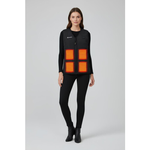 Womens V-Neck Heated Gilet