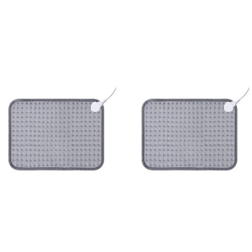 2X Almofada de Aquecimento Almofadas Aquecidas 12x15,7Polegadas para Suporte Costas e Cãibras Conforto Tecnologia de Calor Rápido e Almofada de