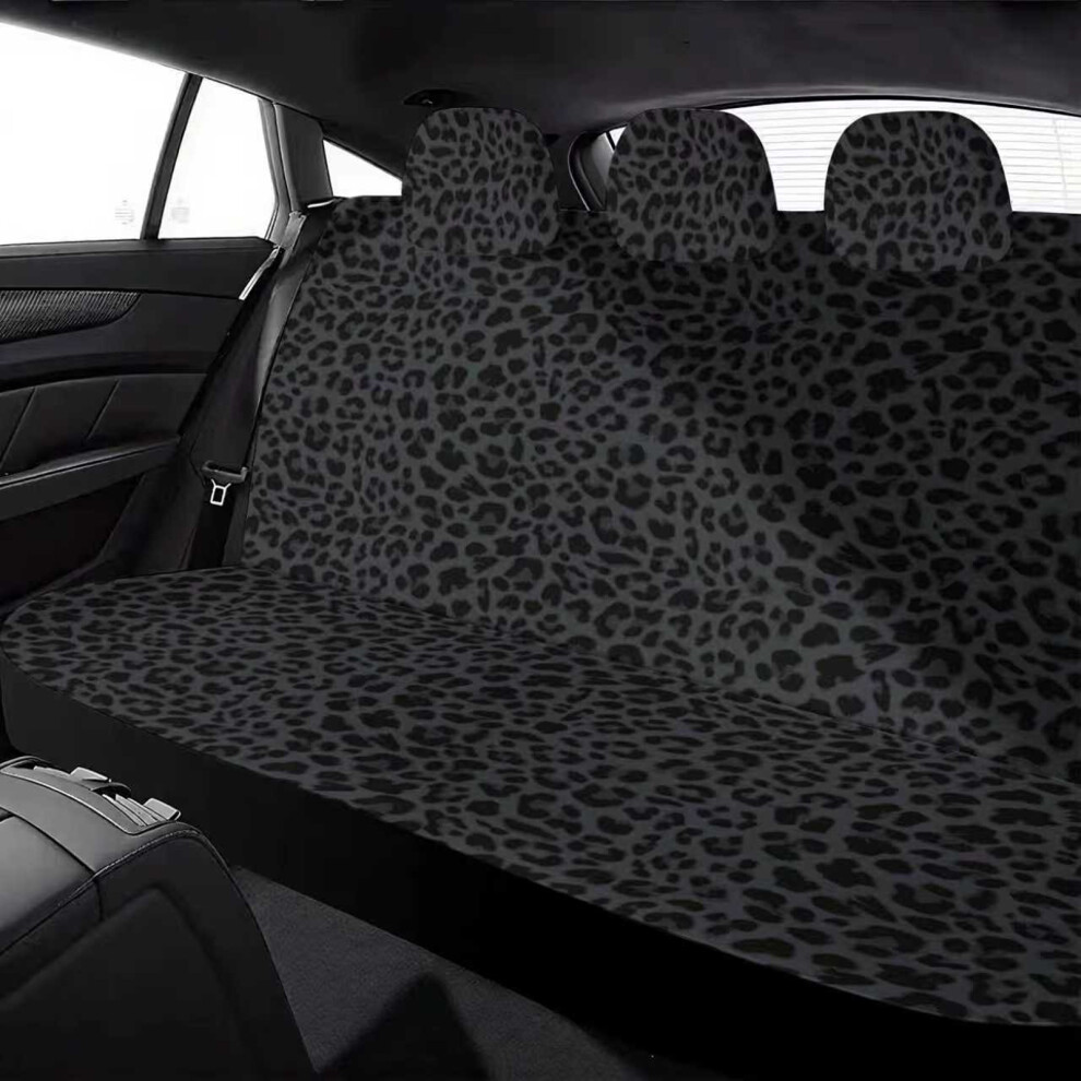 Printed Auto Seat Protector Universal Seat Cover Easy To Install Washable Two Seats Black 7754004659292