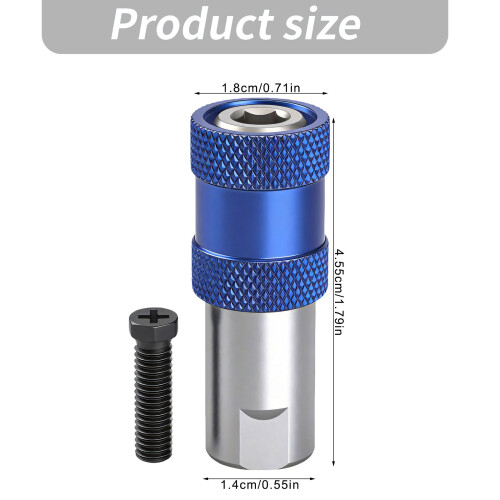 Professional 10Mm Threaded to 1/4Inch Adapter Keyless Electric Drill 2