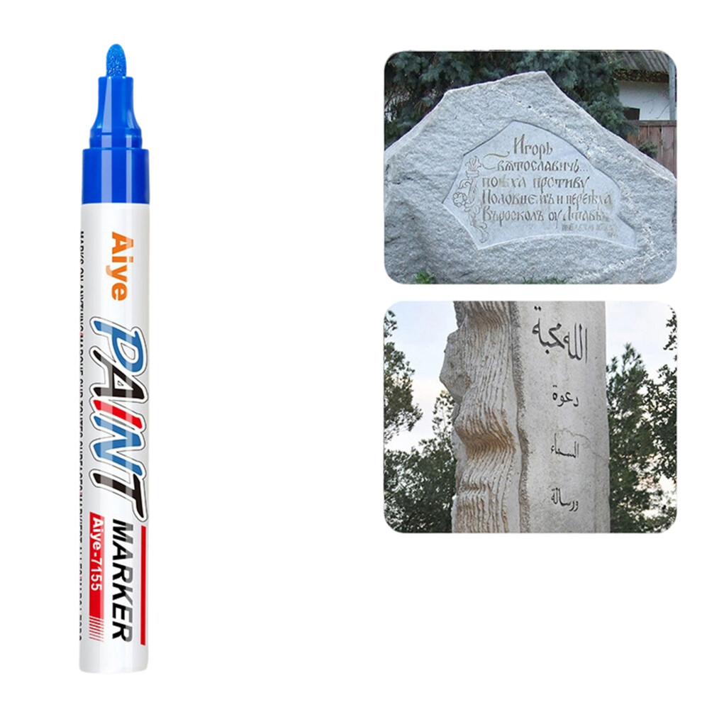 Colorful Tombstone Marker Waterproof Paint Pen For Restoring Grave Inscriptions Coffee 7754004590151