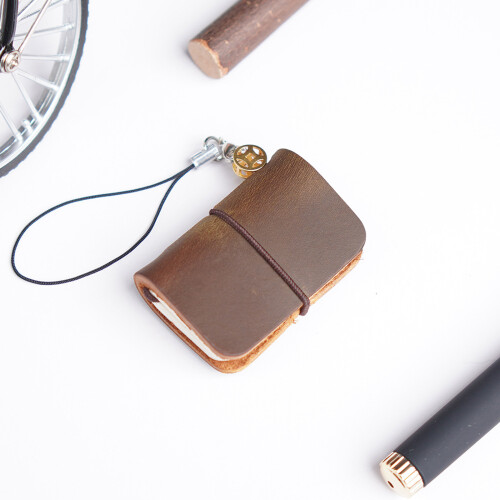 Miniature PU Leather Notebook Pocket Sized Journal For Notes Taking Journaling 3