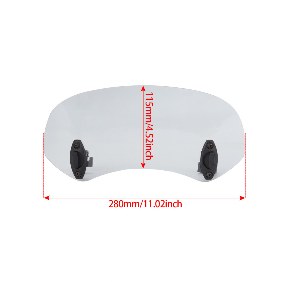 Motorcycle Windshield Extension Spoiler Adjustable Angle For Comfortable Ride 1Purple Gray 7754004664043