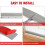 Flintronic 2M Laminate Flooring Threshold Transition Strip 5CM PVC Floor Divider 4