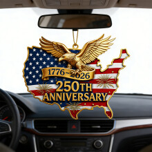 Stylish Bird Pattern Acrylic Rearview Mirror Pendant 80mm for Vehicles & More Style2