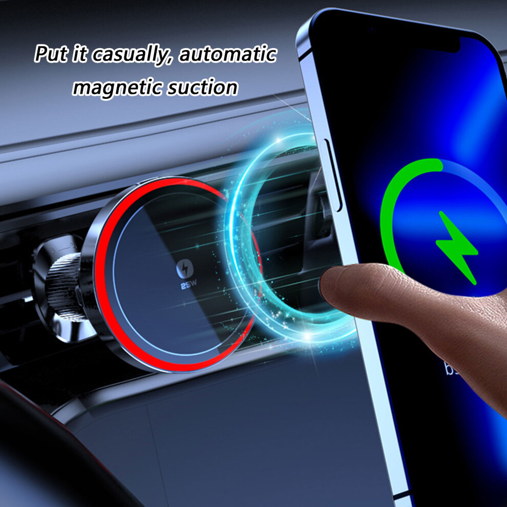 Plastic Car Phone Bracket With Secure Magnetic Grip And Free Rotation Qi2.2 Certification 7754004647442