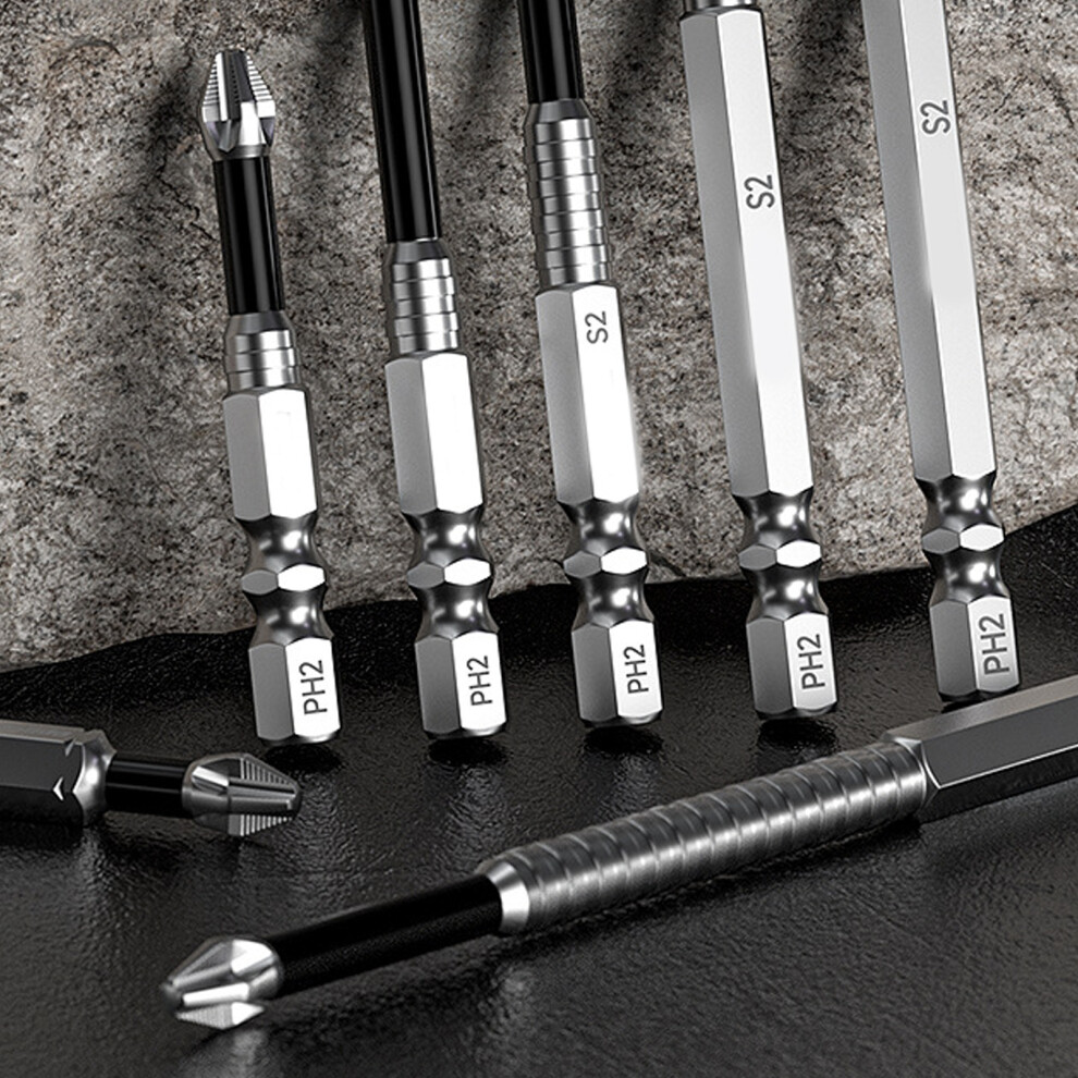 Professional 7Pcs 1/4Inch Hex Screwdriver Bit Set Magnetic Holder Adapter Seven Piece Set 7754004628793