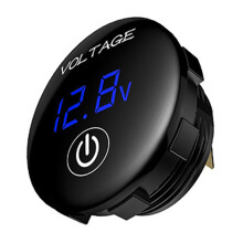 LED Backlight Voltmeter Gauge For 12-24V Car Truck Voltage Monitoring System Red