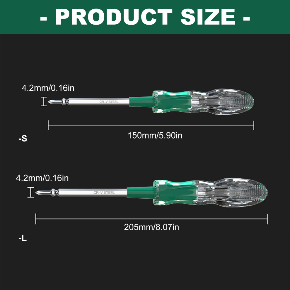 Double Headed Screwdriver Voltage Detector Circuit Tester 100-500V Electric Pen Small 7754004646902