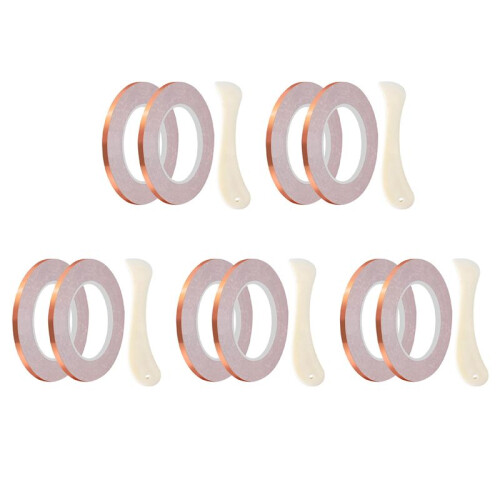 5mm Backed Copper Foil Tape for Stained Glass (10Roll)