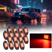 Waterproof 36 LED Car Underglow Chassis Light Shockproof PVC Ambience Light White