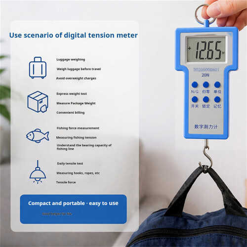 Educational Digital Force Gauge Push Pull Gauge Digital Dynamometer For School 5N