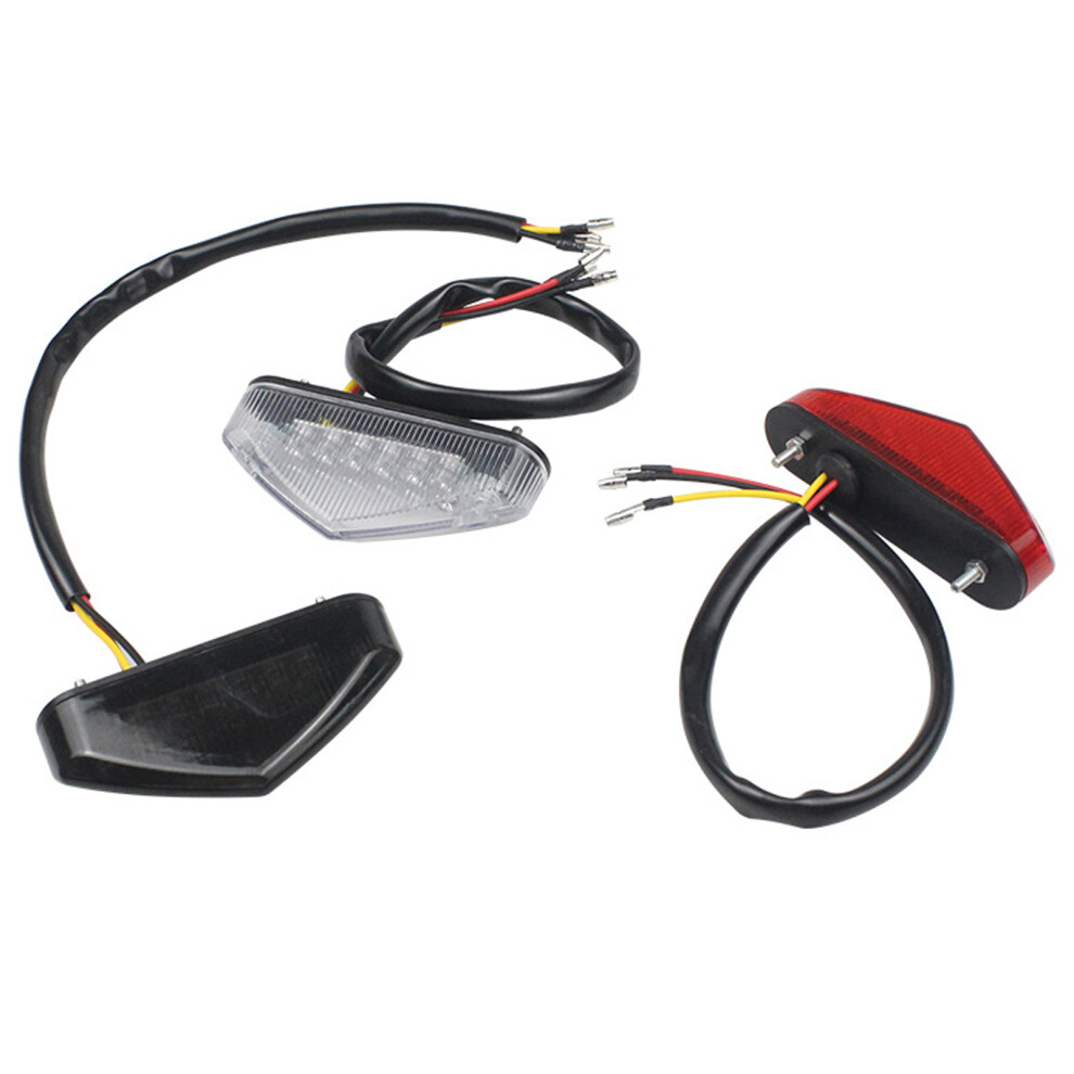 Shockproof Abs Motorcycle Tail Lamp With 3000K Warm For Enhanced Safety Red/Light 7754004605862