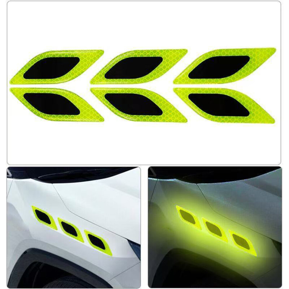Car Edge Guards Carbon Fiber Protective Stickers For Enhanced Fluorescent Yellow 7754004655645